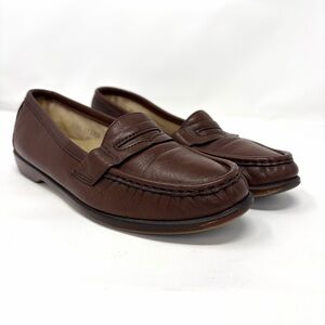 SAS Women's Brown Leather Loafers Sz 8 N
